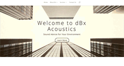 Desktop Screenshot of dbxacoustics.com